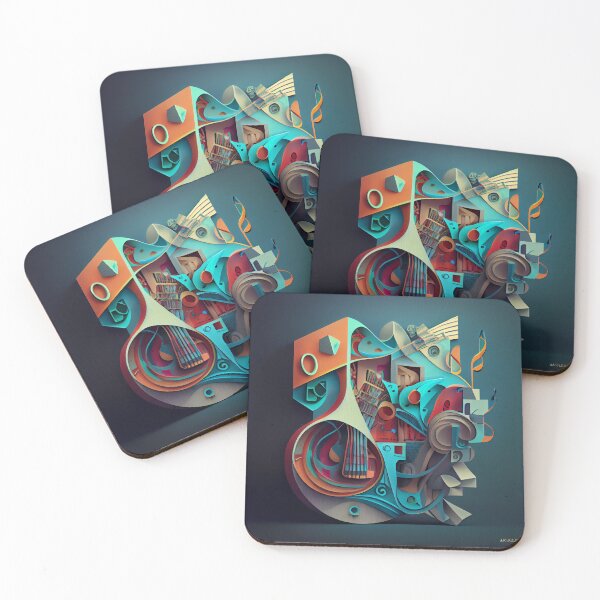 Item preview, A Puzzling Melody Digital Painting designed and sold by CodeAndColors.