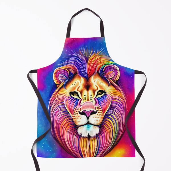 Artikelvorschau, Löwe in Batikoptik entworfen und verkauft von Bernd Friese.