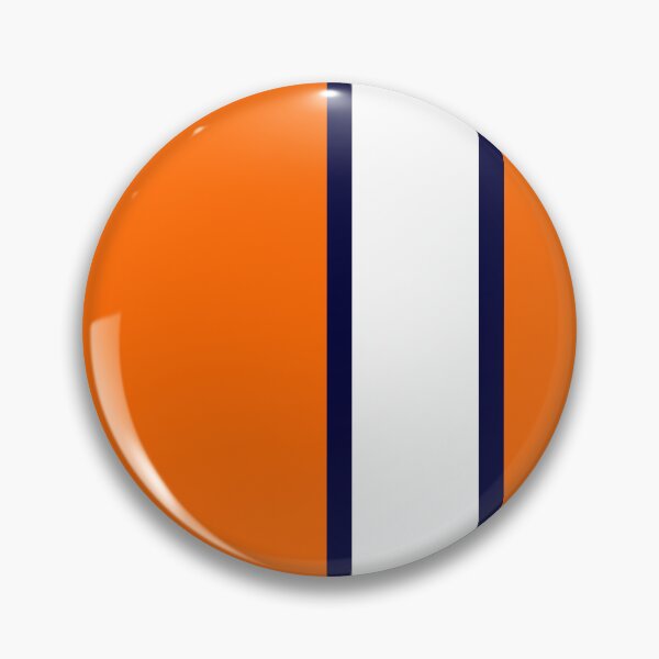 Item preview, Luton Town Retro Away 1977 -78 Orange and White Navy Bars designed and sold by Sporting Colour.