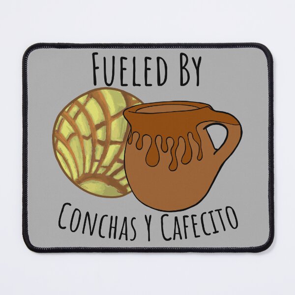 Item preview, Fueled By Conchas Y Cafecito - Yellow Brown designed and sold by that5280lady.