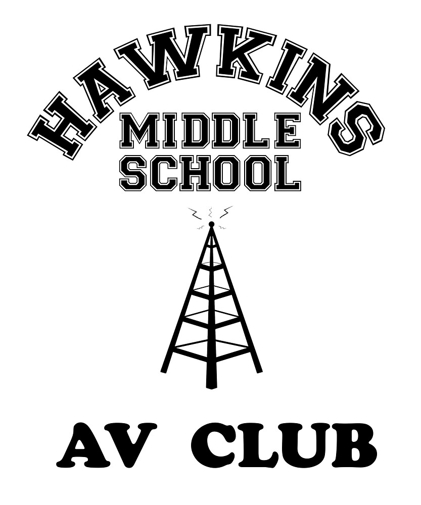 "Hawkins AV Club Retro Vintage" by teachertees Redbubble