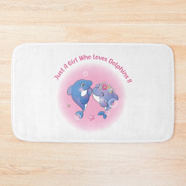 Item preview, A Girl Who Loves Dolphins  girls tshirt  designed and sold by Osama Abdelgalil.