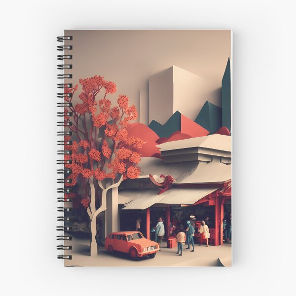 Item preview, Station City in Paper art style designed and sold by FormFinder.