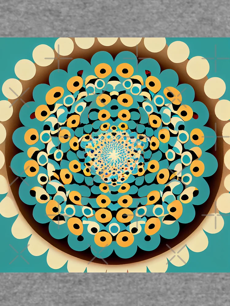Thumbnail 6 von 6, Leichter Pullover, Basic Dynamic Circular Country Pattern Digital Painting designt und verkauft von CodeAndColors.