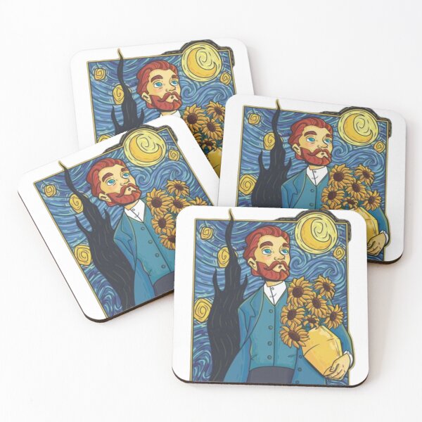 Item preview,   van gogh Starlight Night  sunflowers artist designed and sold by polich.