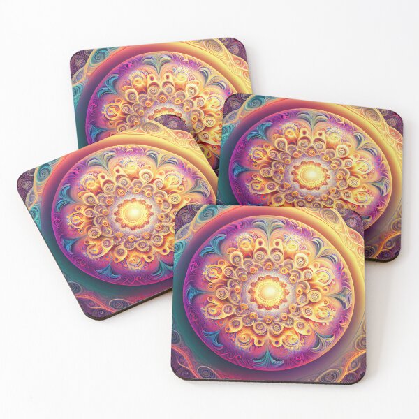Item preview, Detailed Soft Psychedelic Circular Pattern Digital Painting designed and sold by CodeAndColors.