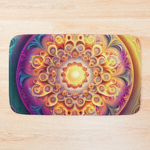 Item preview, Detailed Soft Psychedelic Circular Pattern Digital Painting designed and sold by CodeAndColors.