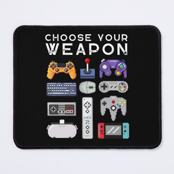 Item preview, Gamer Choose you weapon gamepads pixel art designed and sold by GraphicHabitatt.