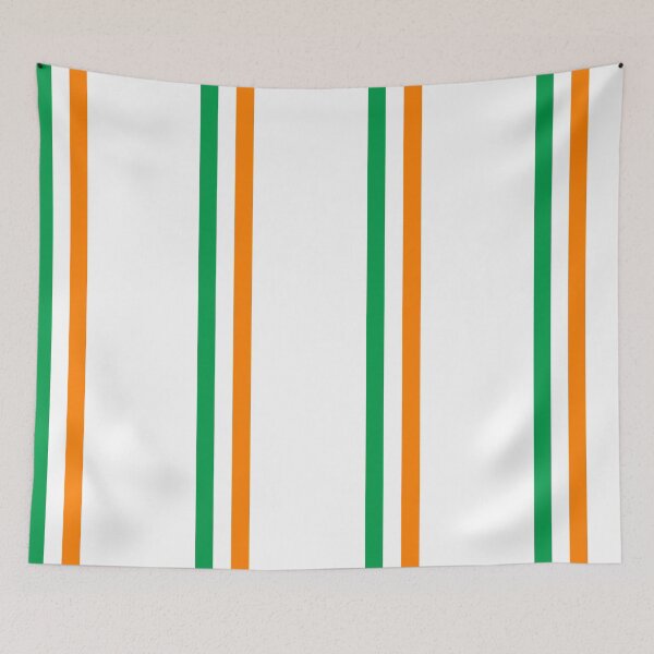 Item preview, NEW Green White Orange tricolor Mod Racing Stripes fashion design designed and sold by ModSupporters.