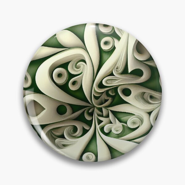 Artikelvorschau, Green White Natural Pattern Digital Painting entworfen und verkauft von CodeAndColors.