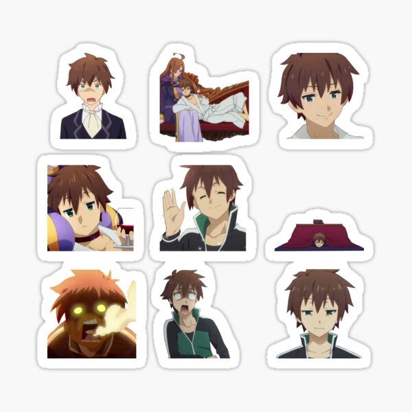 Cry-laugh with the Konosuba Cast: Hilarious Anime Print, Funny Tears of  Kazuma, Aqua, Megumin, and Darkness Sticker for Sale by NewOtaku64