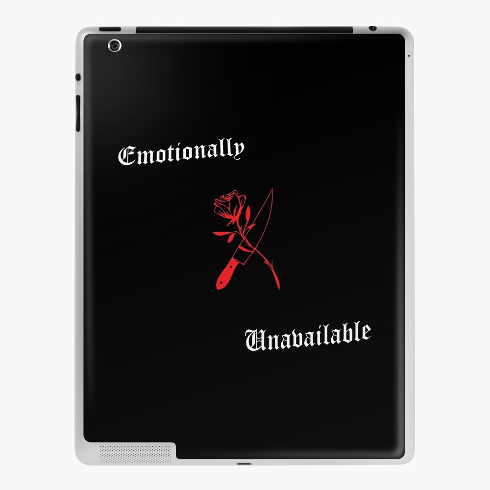 Emotionally Unavailable Aesthetic Design | iPad Case & Skin