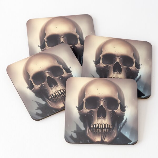 Item preview, Biker Skull Abstract Digital Art designed and sold by Gogmagosh.