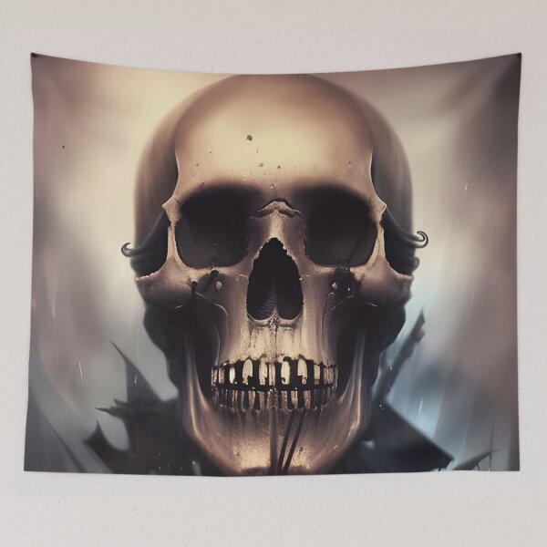 Item preview, Biker Skull Abstract Digital Art designed and sold by Gogmagosh.
