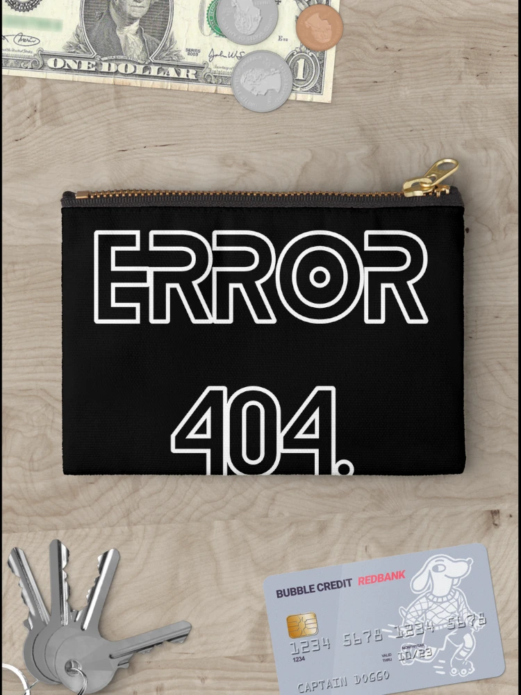 Thumbnail 3 of 4, Zipper Pouch, Error 404 designed and sold by ArduinoFactory.