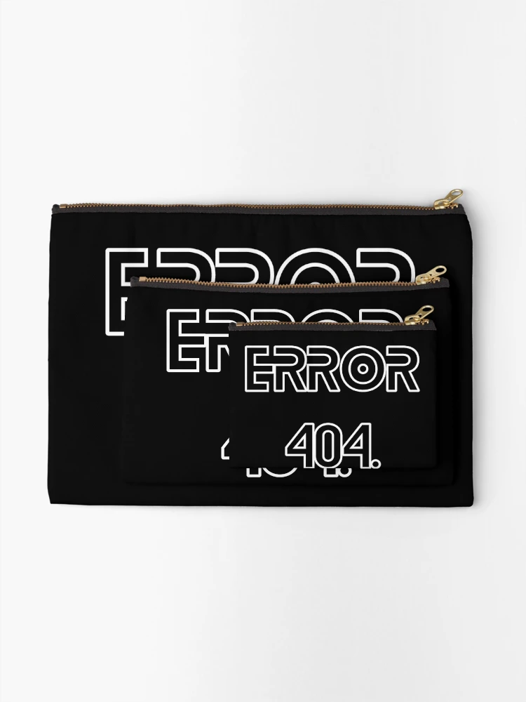 Thumbnail 2 of 4, Zipper Pouch, Error 404 designed and sold by ArduinoFactory.