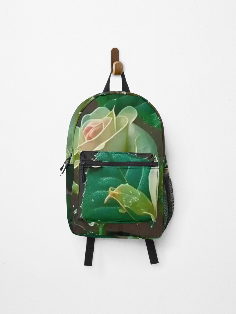 Thumbnail 1 of 3, Backpack, Big Dream - Green Roses! designed and sold by WinningWorld.
