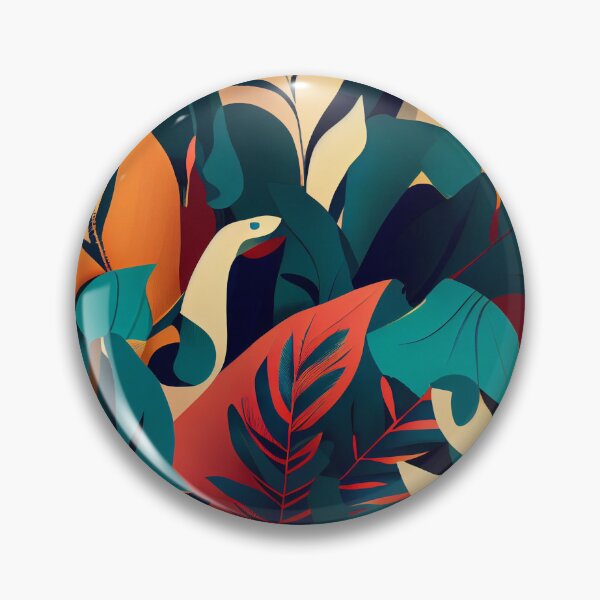 Artikelvorschau, Abstract Tropical Pattern Digital Painting entworfen und verkauft von CodeAndColors.