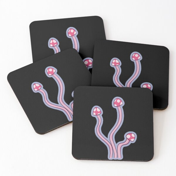 Item preview, Pink Kawaii Mushrooms designed and sold by Stephanie Otano.