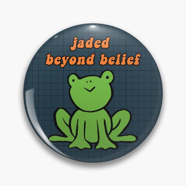 Item preview, Jaded beyond belief frog designed and sold by Poptsy-Ez.