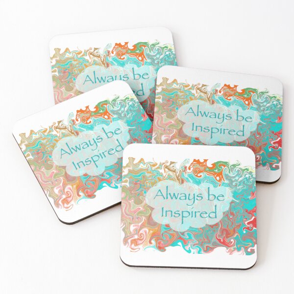 Item preview, Always Be Inspired Marbled Plaque designed and sold by PaperieJennifer.