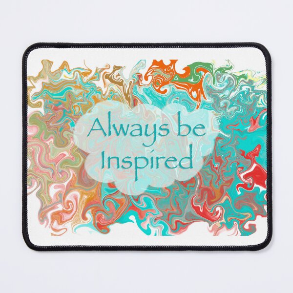 Item preview, Always Be Inspired Marbled Plaque designed and sold by PaperieJennifer.
