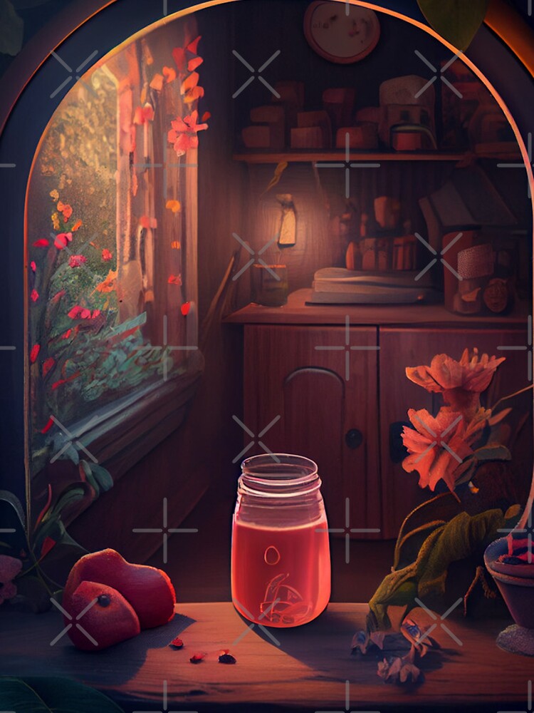 Aperçu 4 sur 4. Coque iPhone avec l'œuvre Sweet Nook Digital Painting créée et vendue par CodeAndColors.