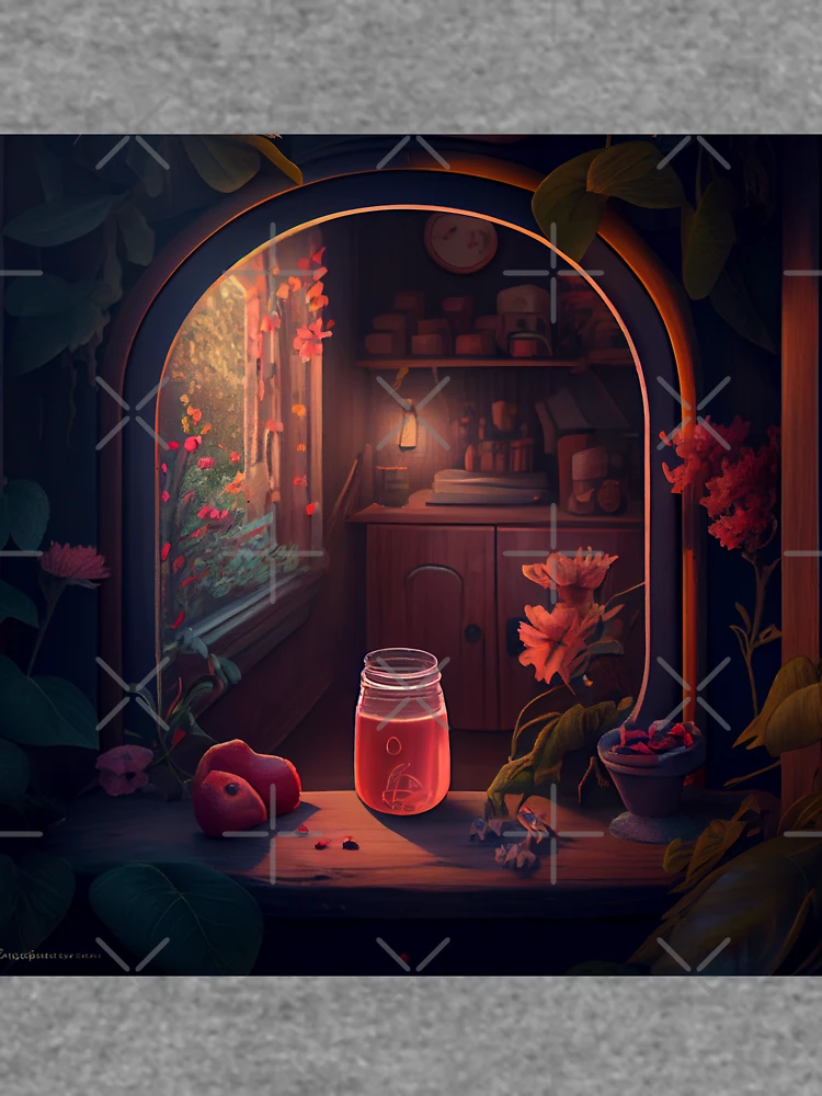 Thumbnail 6 von 6, Leichter Pullover, Sweet Nook Digital Painting designt und verkauft von CodeAndColors.