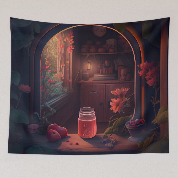 Item preview, Sweet Nook Digital Painting designed and sold by CodeAndColors.