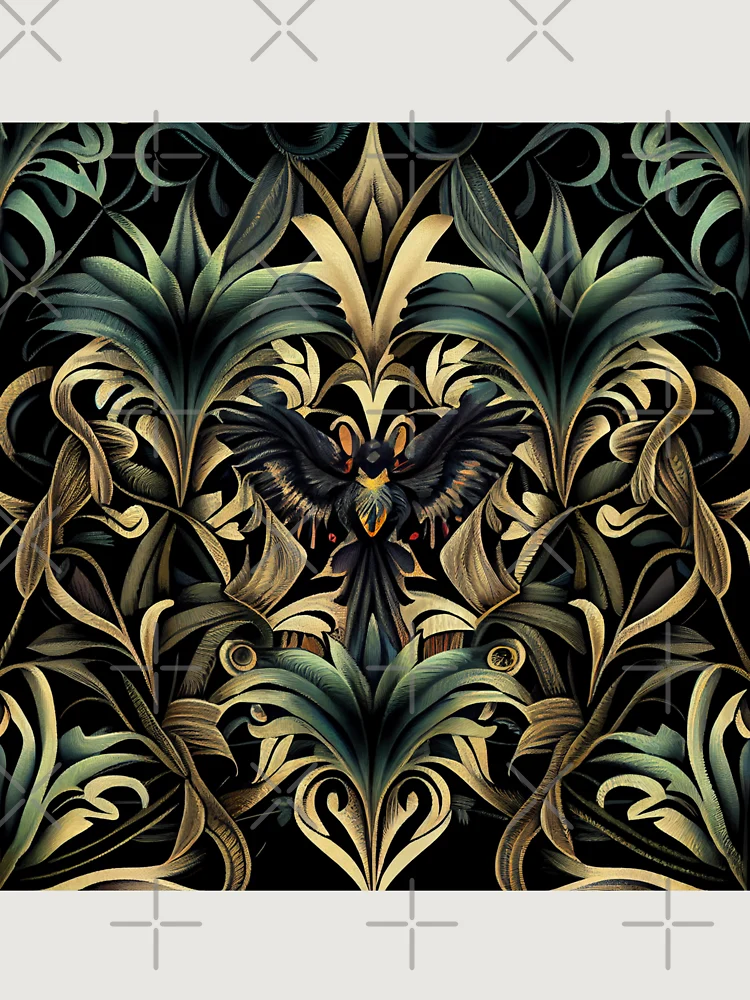Thumbnail 6 von 6, Premium Oversized Pullover, Gothic Tropical Pattern Digital Painting designt und verkauft von CodeAndColors.