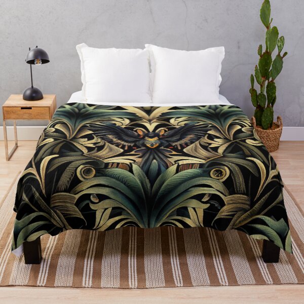 Aperçu de l'œuvre Gothic Tropical Pattern Digital Painting créée et vendue par CodeAndColors.