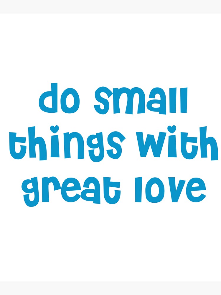 Mother Teresa Small Things Great Love Tote