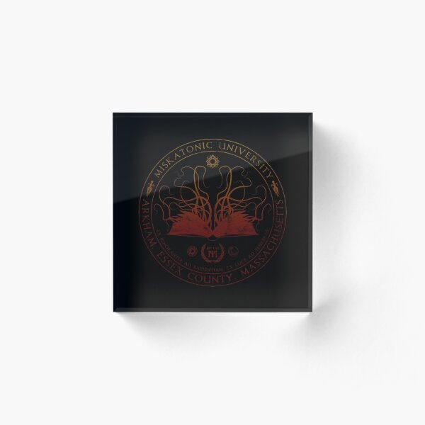 Miskatonic Sigil (hellfire) Acrylic Block