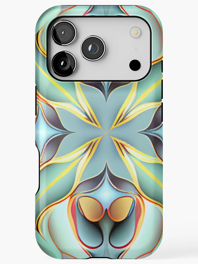 Thumbnail 1 of 4, iPhone Case, Dynamic Pastel Transitional Pattern Digital Painting designed and sold by CodeAndColors.