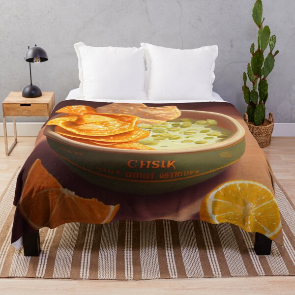 Aperçu de l'œuvre The Citrus Chip Dip Digital Painting créée et vendue par CodeAndColors.