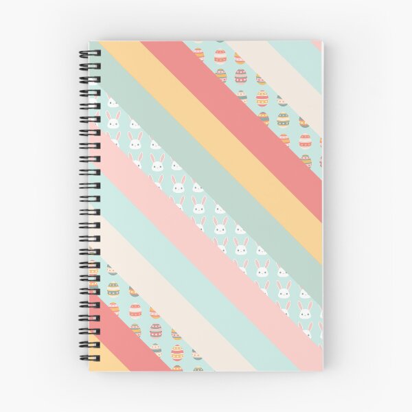 Item preview, Easter Bunny and Easter Egg Striped Pattern designed and sold by PaperRain.