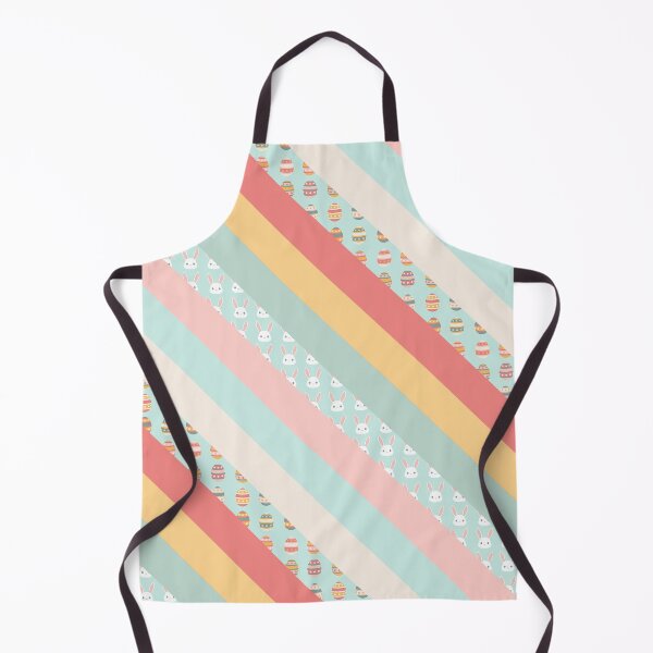 Item preview, Easter Bunny and Easter Egg Striped Pattern designed and sold by PaperRain.