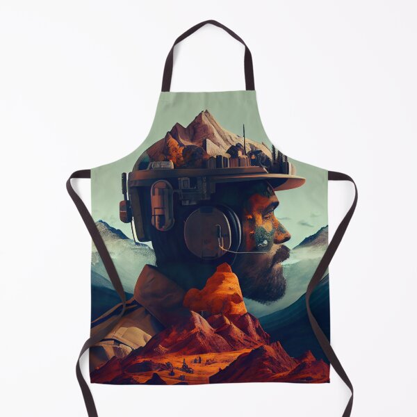 Item preview, Combing the Rugged Hum Digital Painting designed and sold by CodeAndColors.