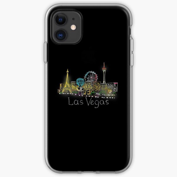 Las Vegas Panorama at night iPhone Soft Case