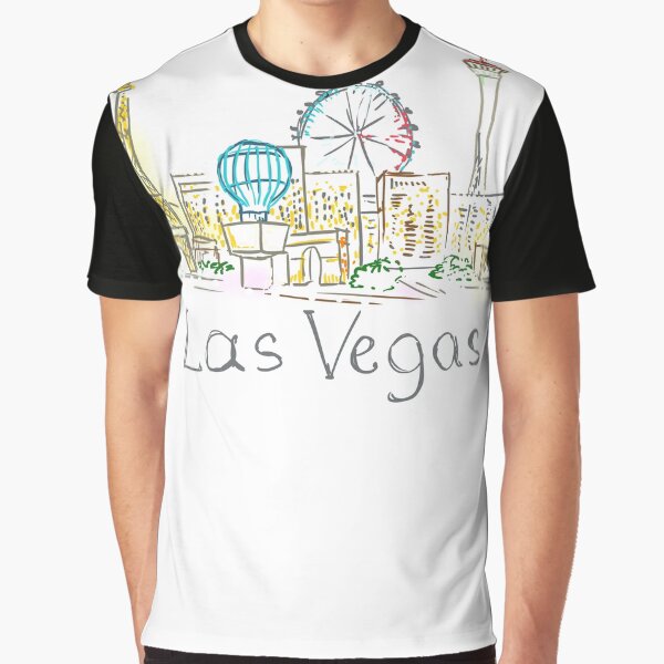 Las Vegas Panorama at night Graphic T-Shirt