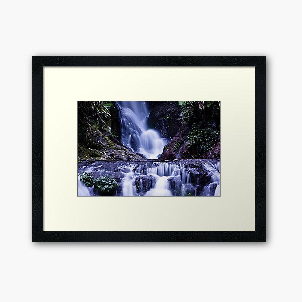 Elebana Falls Green Mountain Framed Art Print