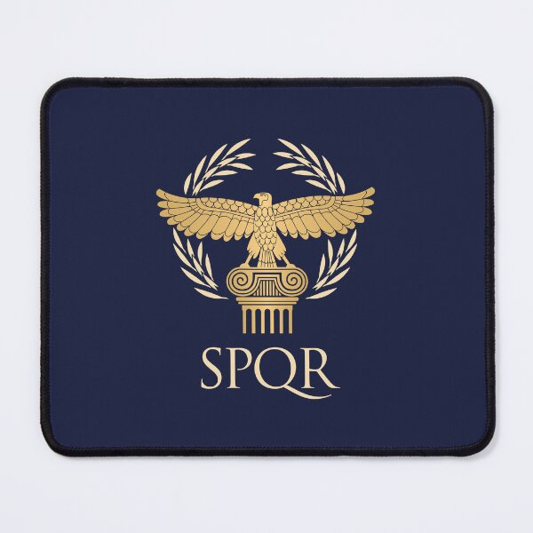 Item preview, SPQR Roman Republic flag and motto with aquila, eagle designed and sold by Print  Androïde.