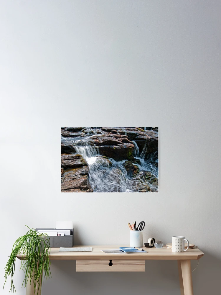 Thumbnail 2 of 3, Poster, Spring Waterfall designed and sold by EarthUnlocked.