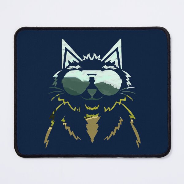 Item preview, Mountain View Cat With Blue Background designed and sold by missmann.