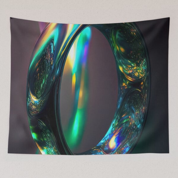 Item preview, a liquid glass ring with amazing colors designed and sold by ZibilinoArt.