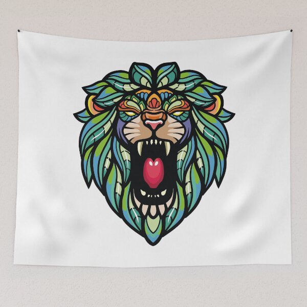 Item preview, lion mandala designed and sold by OcelotStore.