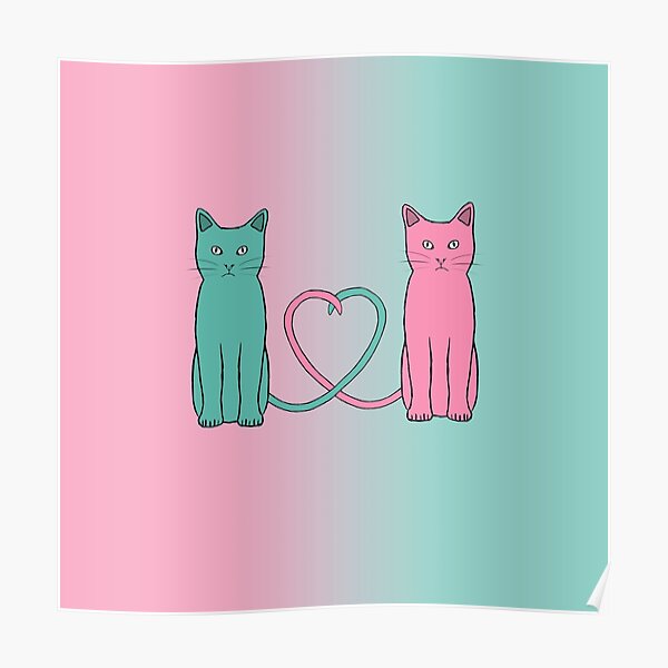 Cat Love Poster