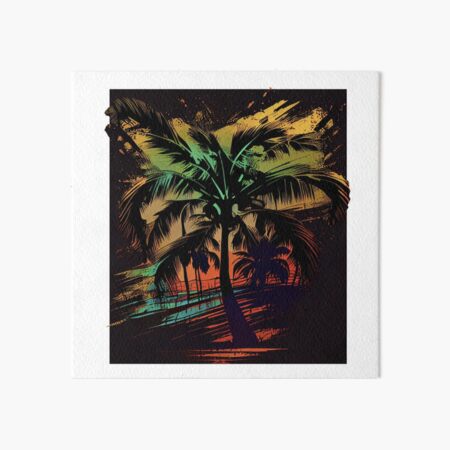 Paradise Top online Tropical Palm Print Tank Size Medium Limited Edition