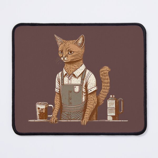 Item preview, Barista Somali Ginger Cat Vincent designed and sold by Vaporboy1994.