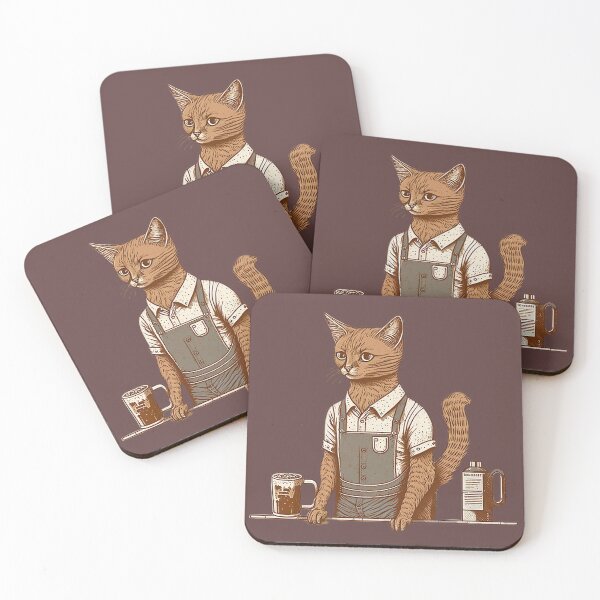 Item preview, Barista Somali Ginger Cat Vincent  designed and sold by Vaporboy1994.